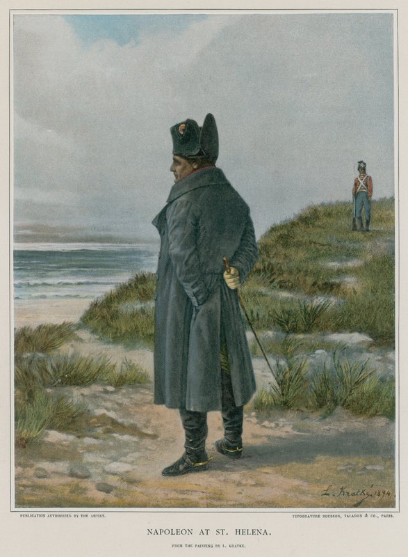 Napoléon à Sainte-Hélène - French School