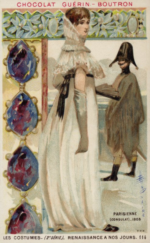 Modes parisiennes du Consulat, 1803 - French School