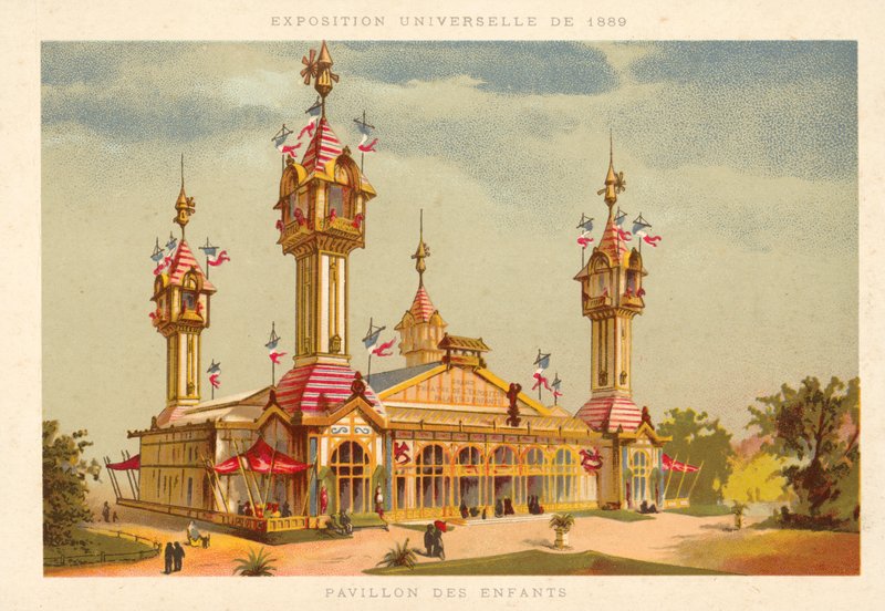 Pavillon des Enfants, Exposition Universelle 1889, Paris - French School
