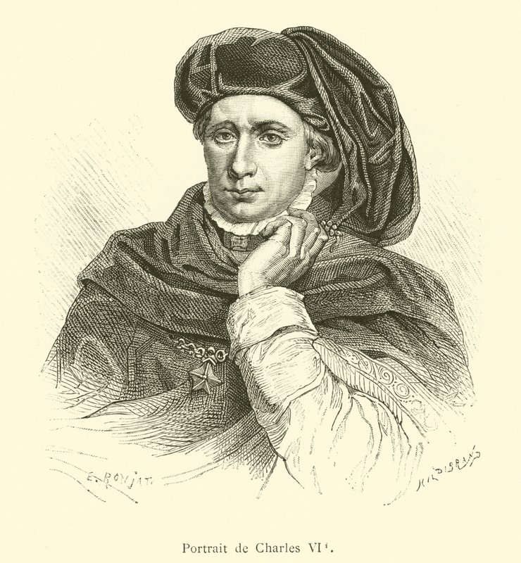 Portrait de Charles VI - French School