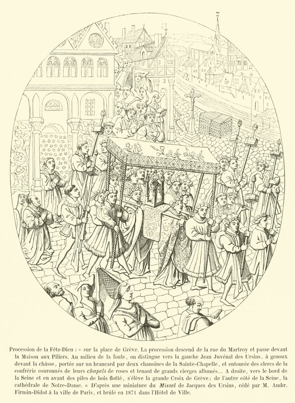 Procession de la Fête-Dieu - French School
