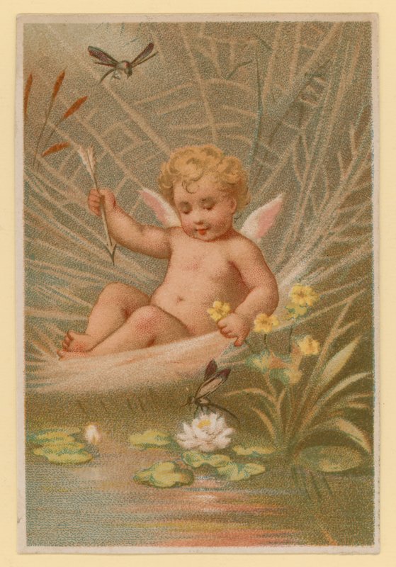 Putto jouant - French School