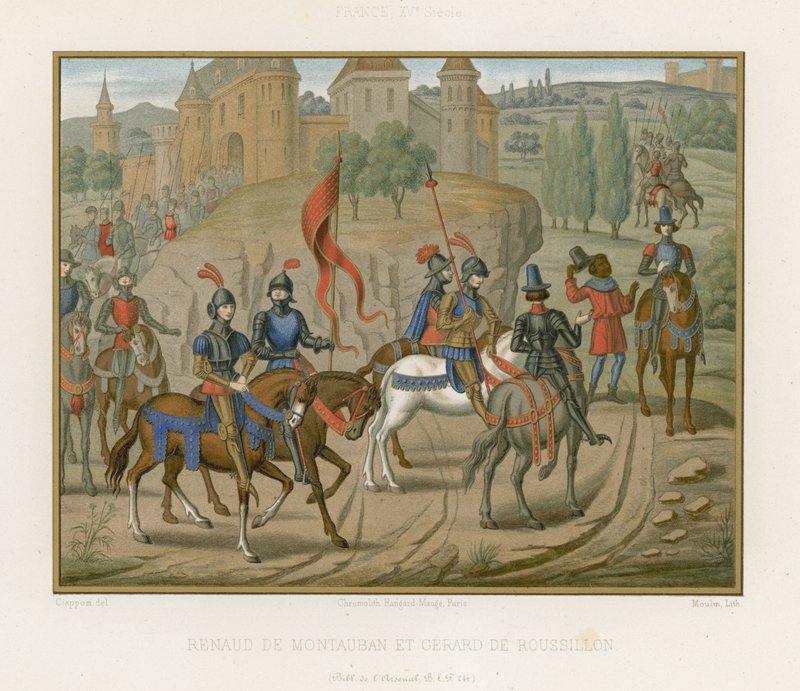 Renaud de Montauban et Girart de Roussillon - French School