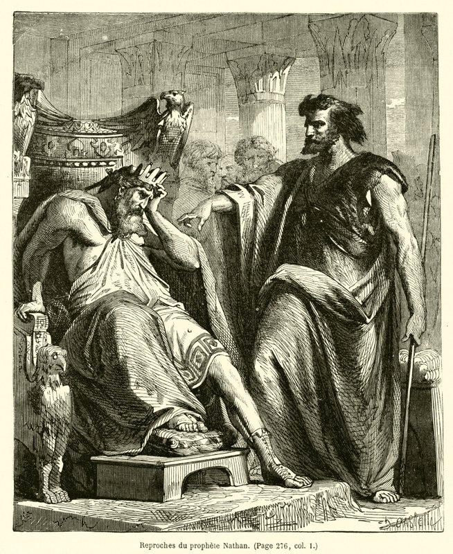 Reproches du prophète Nathan - French School