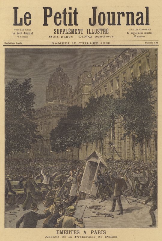 Émeutes à Paris - French School