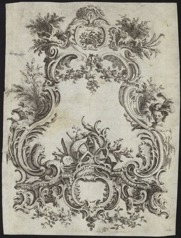 Design rococo pour un cadre - French School