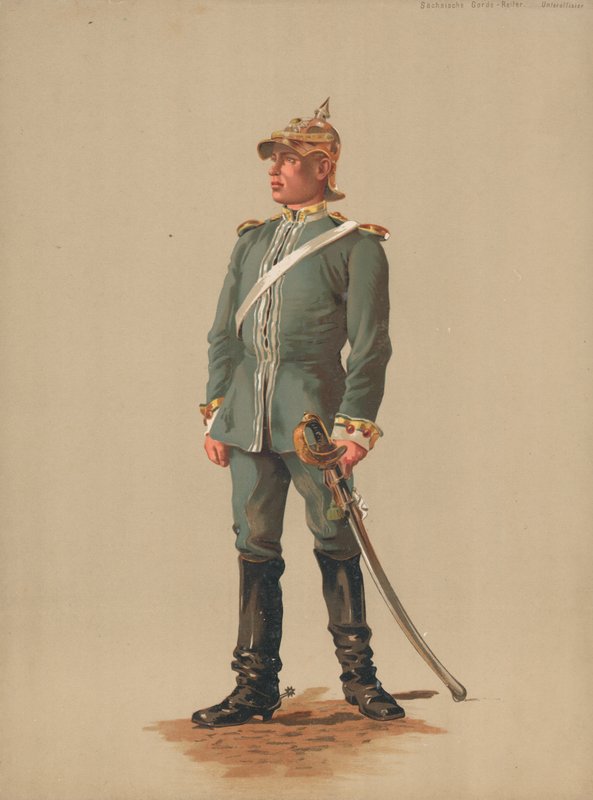 Garde-Reiter Saxon, Sous-officier - French School
