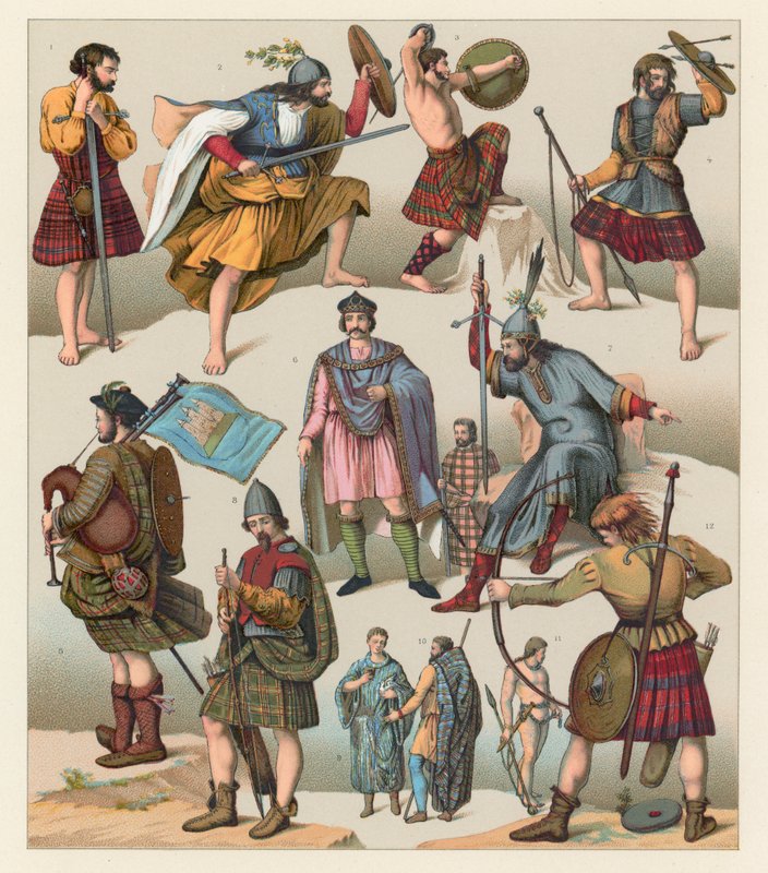 Costume écossais - French School