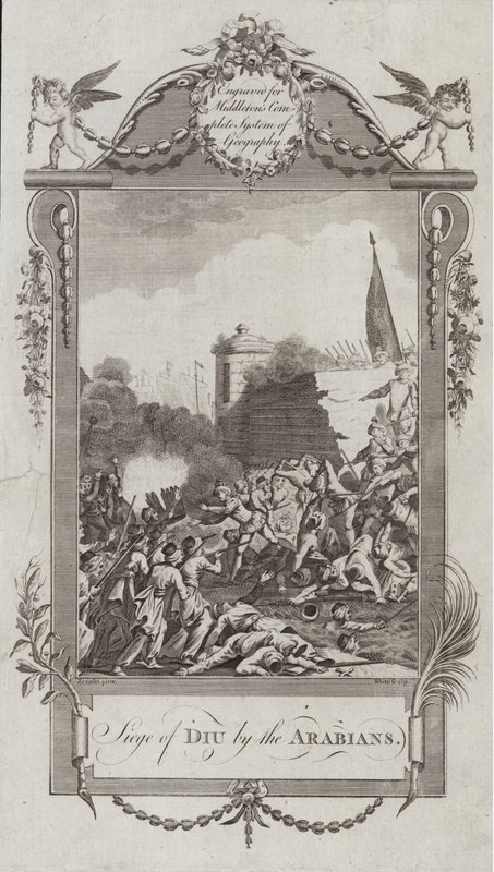 Siège de Diu par les Arabes - French School