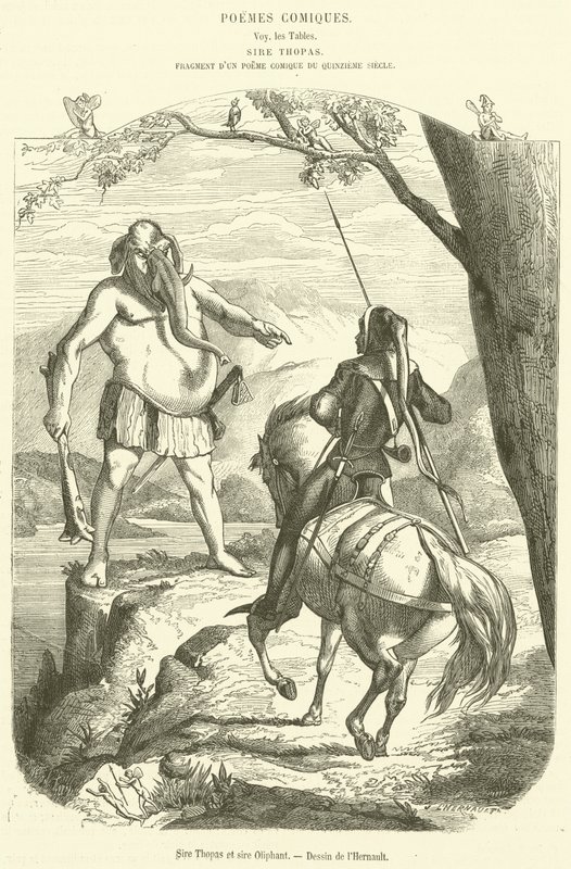 Sire Thopas et sire Oliphant - French School