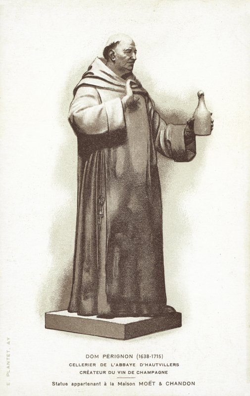 Statue de Dom Pérignon - French School