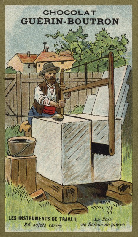 Scie de tailleur de pierre - French School