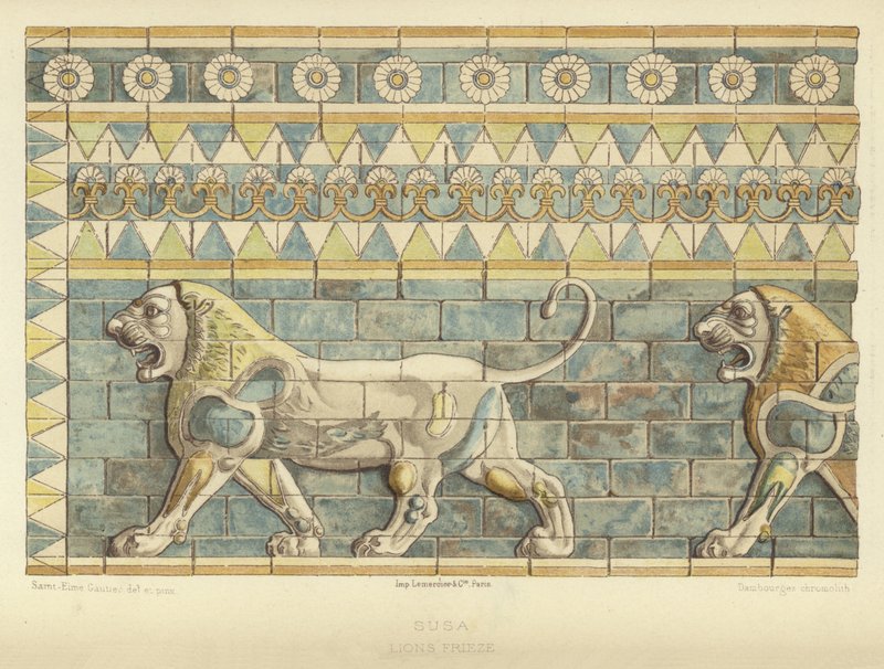 Suse, Frise des lions - French School