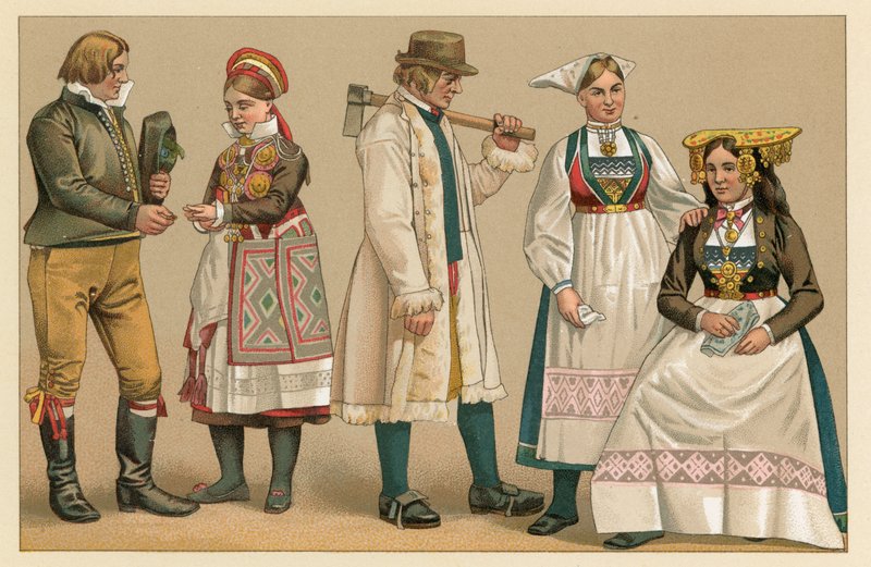 Costume suédois - French School