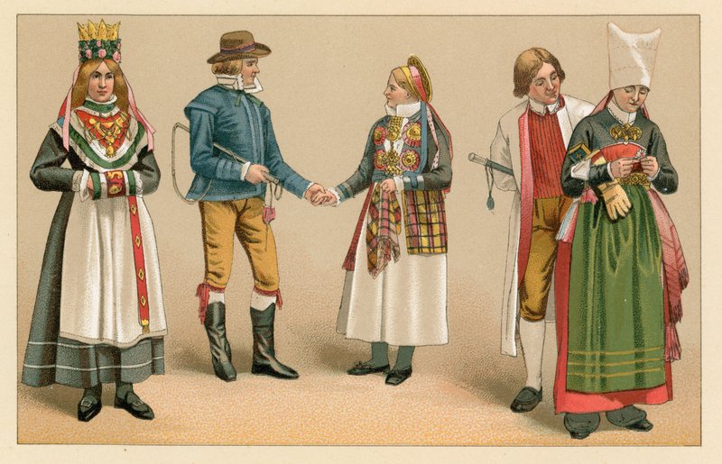 Costume suédois - French School