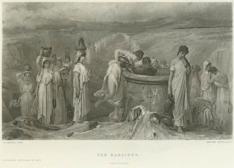 Les Danaïdes (gravure) - French School