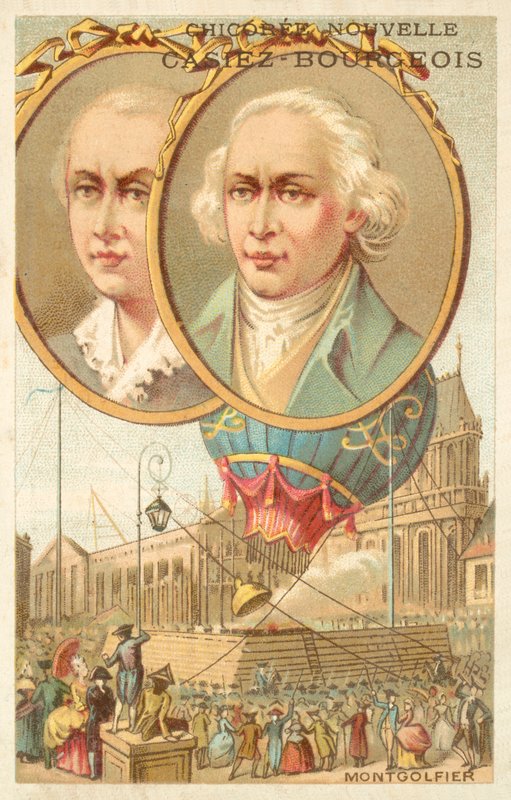 Les frères Montgolfier - French School