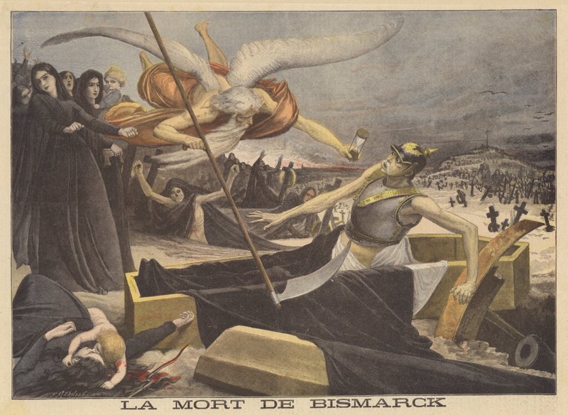 La mort de Bismarck - French School