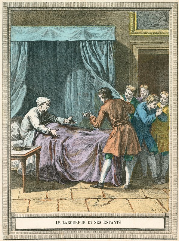 Le laboureur et ses enfants - French School