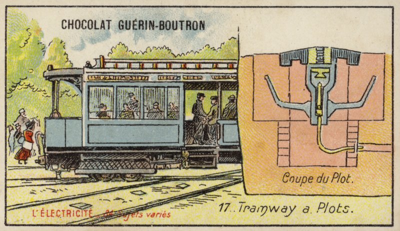 Tramway avec rail électrifié - French School