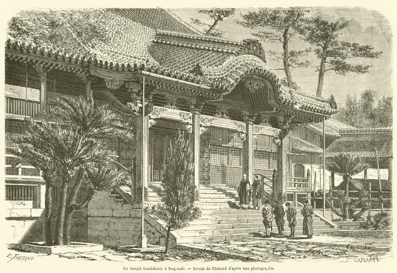 Un temple bouddhiste à Nagasaki - French School
