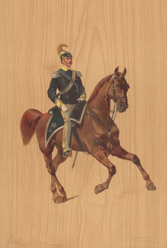 Soldat non identifié à cheval - French School