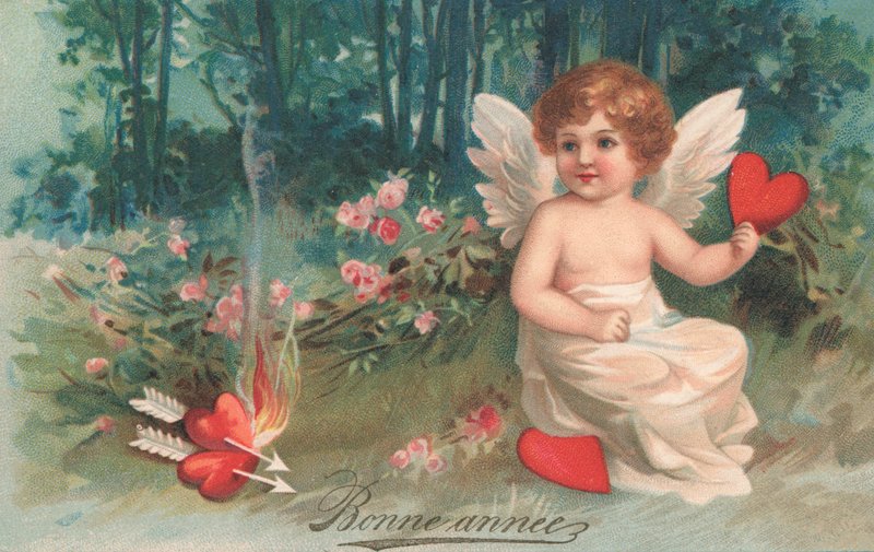 Cupidon de la Saint-Valentin - French School
