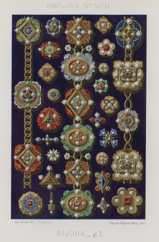Diverses pièces de joaillerie - French School