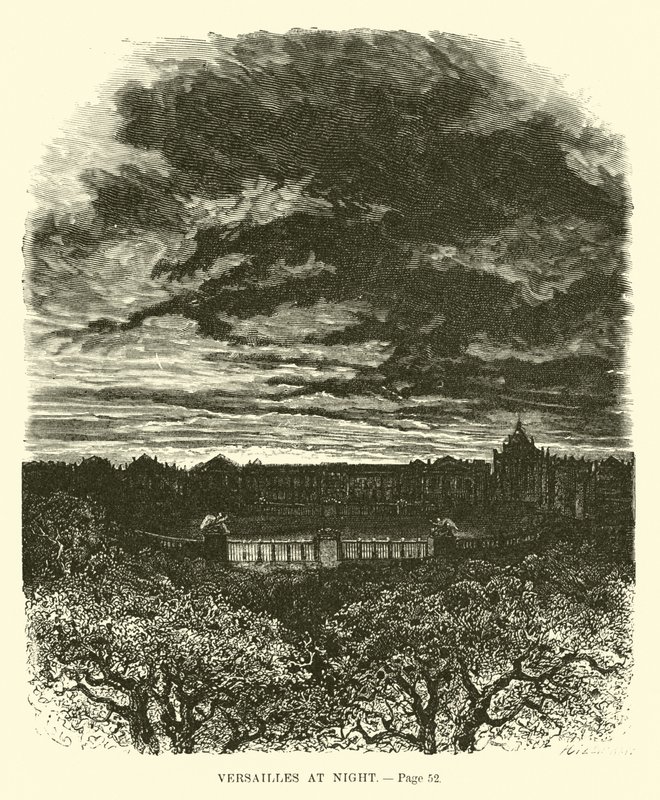 Versailles la nuit - French School