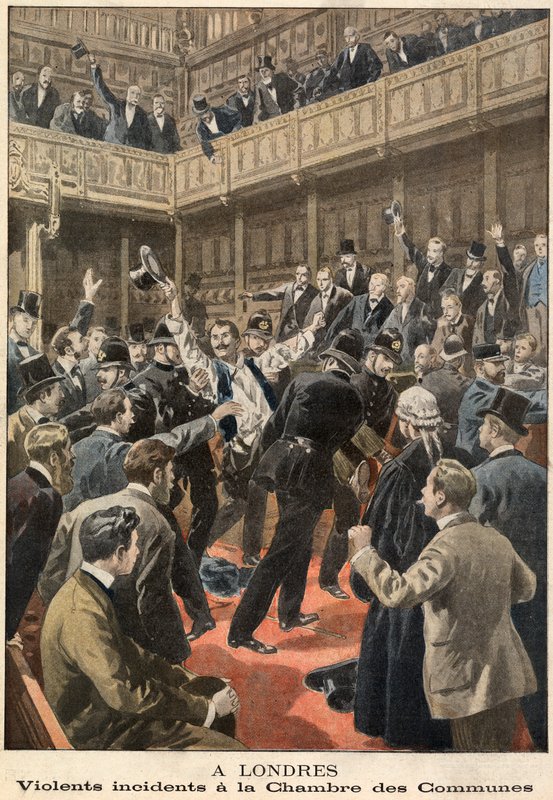 Incidents violents à la Chambre des Communes - French School