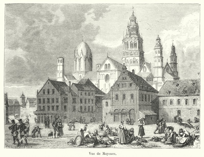 Vue de Mayence - French School