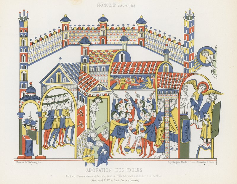 Adoration des idoles - French School