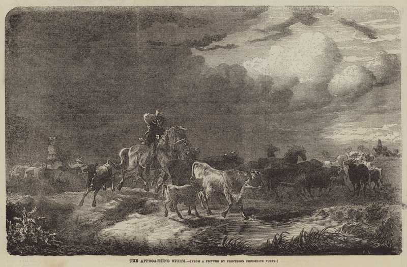La tempête approchant - Friedrich Johann Voltz