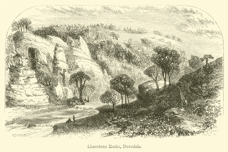 Rochers de calcaire, Dovedale - G. F. Sargent