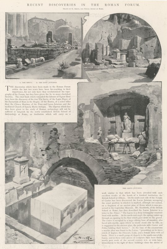 Découvertes récentes dans le Forum romain - G.S. Amato