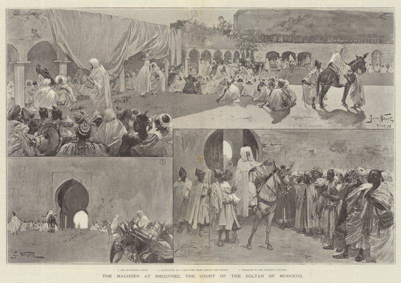 Le Maghzen à Mequinez, la cour du sultan du Maroc - Gabriel Nicolet