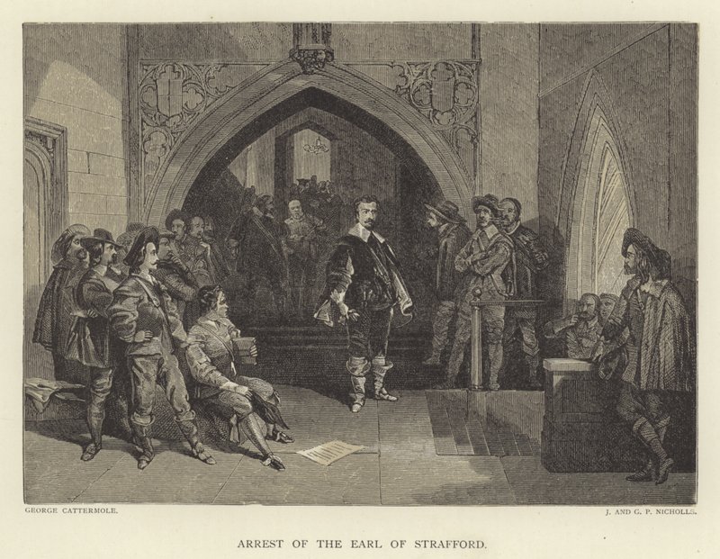 Arrestation du comte de Strafford - George Cattermole