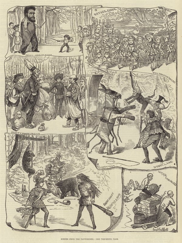 Scènes des Pantomimes - George Cruikshank