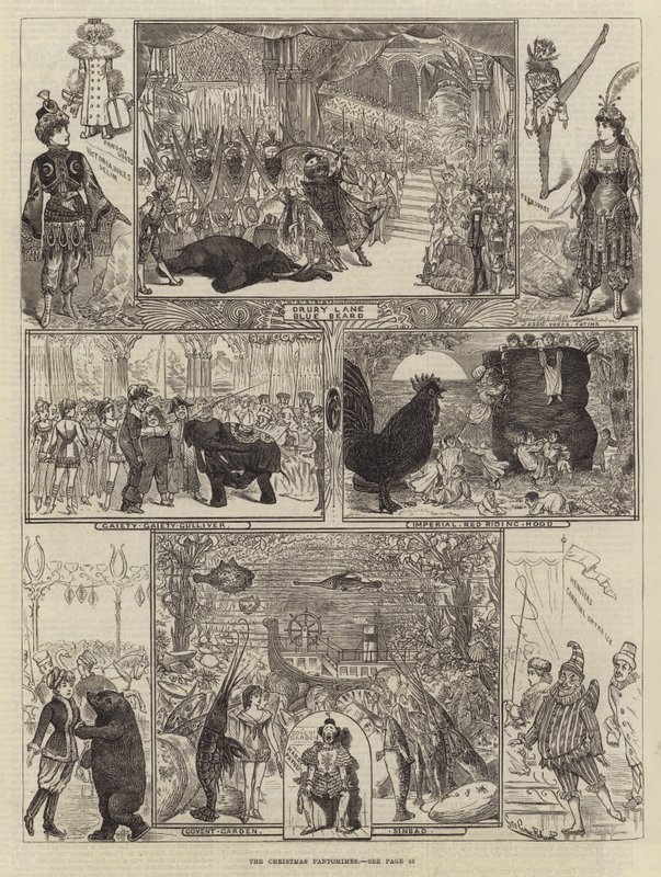 Les pantomimes de Noël - George Cruikshank