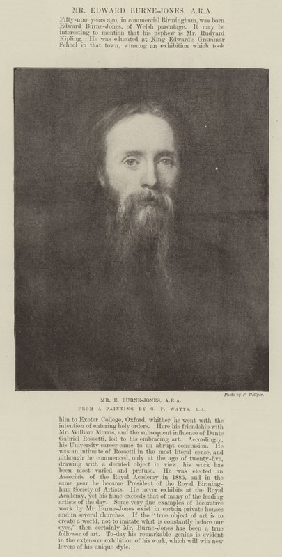 M. E Burne-Jones, ARA - George Frederick Watts
