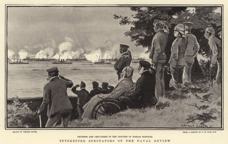 Spectateurs intéressés de la revue navale - George Soper