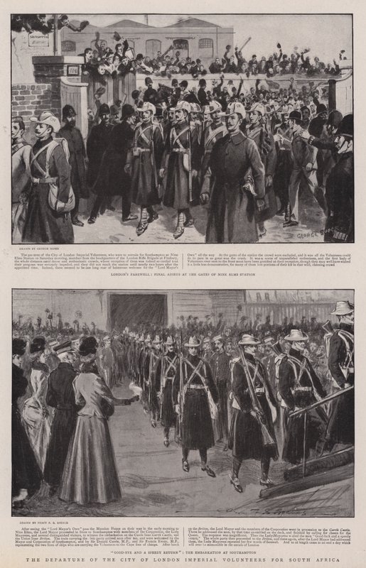 Le Départ des Volontaires Impériaux de la Ville de Londres pour l