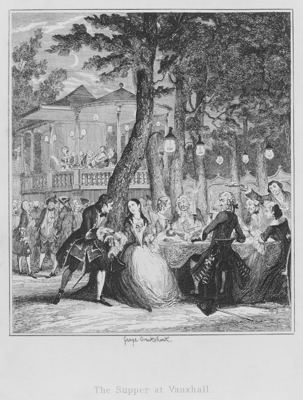 Le Souper à Vauxhall - George (after) Cruikshank