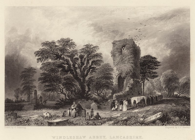 Abbaye de Windleshaw, Lancashire - George (after) Pickering