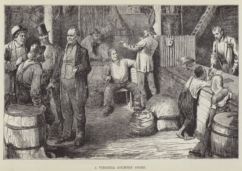 Un magasin de campagne en Virginie - George Augustus Sala