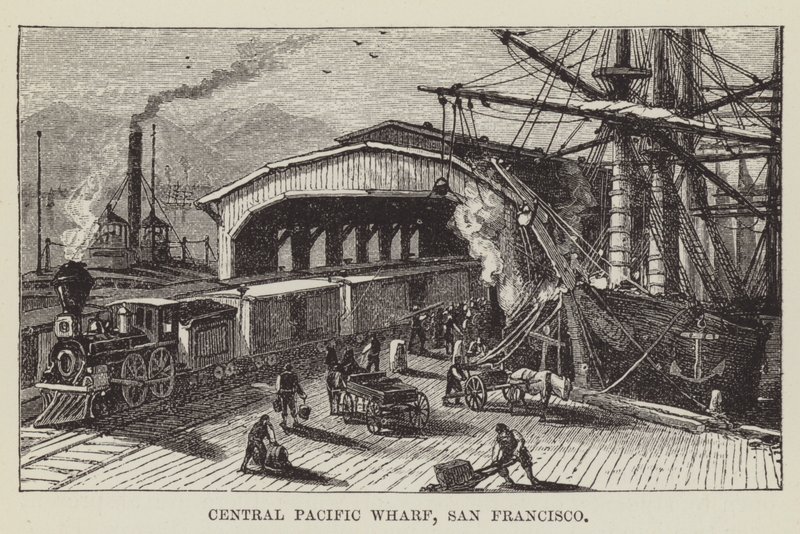 Quai Central Pacific, San Francisco - George Augustus Sala