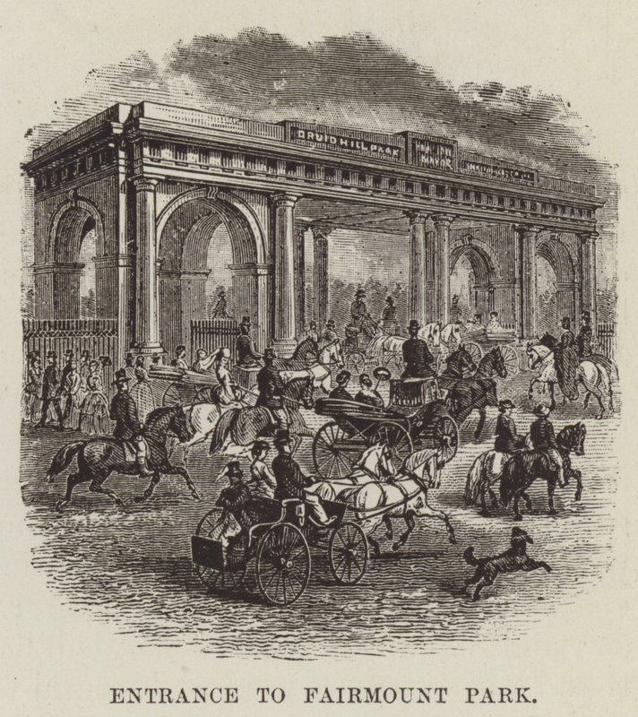 Entrée de Fairmount Park - George Augustus Sala