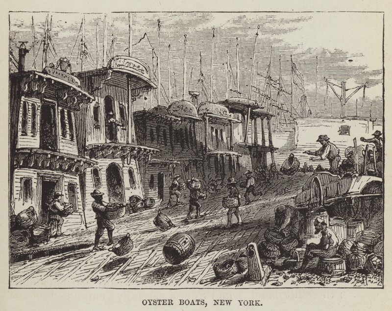 Bateaux à huîtres, New York - George Augustus Sala