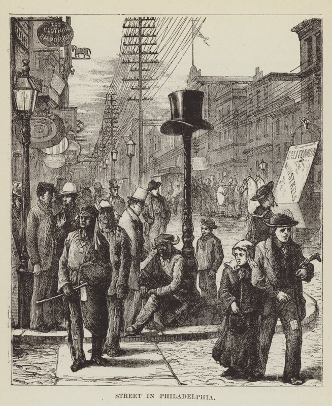 Rue à Philadelphie - George Augustus Sala