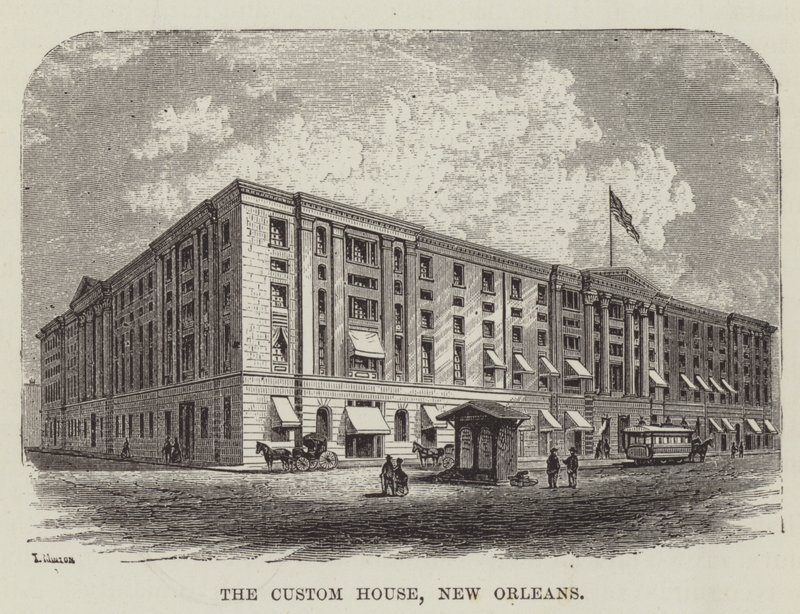 La douane, La Nouvelle-Orléans - George Augustus Sala